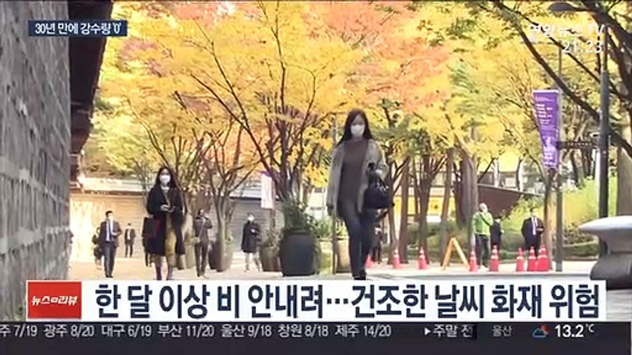 30년 만에 서울 10월 강수량 '0㎜'…단풍철 화재 조심