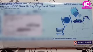 HDFC BANK welcome kit unboxing || HDFC BANK debit card - cheque book unboxing || by india connect