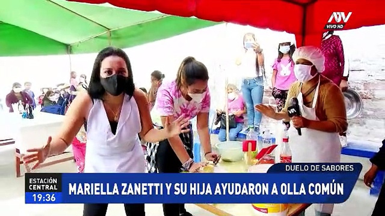 Mareilla Zanetti y su hija se unen en divertida competencia a favor de la olla común
