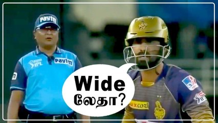 போட்டியின் போது அம்பயர்கிட்ட தெலுங்கில் பேசிய தினேஷ் கார்த்திக்