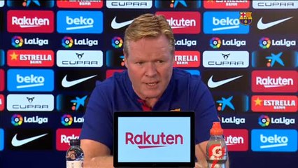 Koeman: "Se nota que el equipo va cada vez a más"