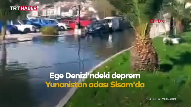 Ege Denizi'ndeki deprem Sisam Adası'nda hasara yol açtı