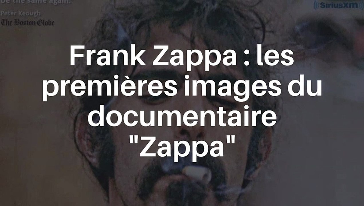 Frank Zappa : les premières images du documentaire "Zappa"