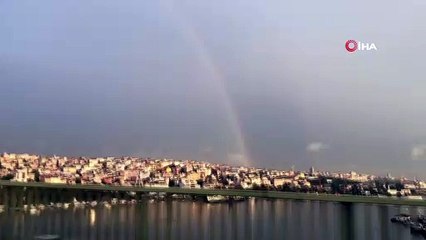 İstanbul’da gökkuşağı sürprizi
