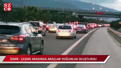 İzmir - Çeşme Otoyolu'nda 'deprem' yoğunluğu