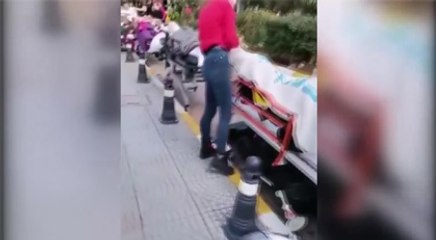 Depremden sonra kafa karıştıran görüntü