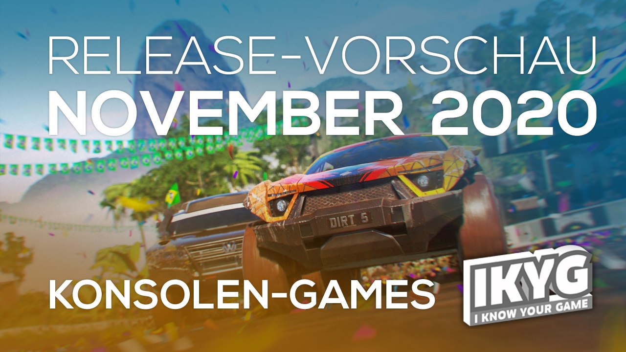 Games-release-vorschau - november 2020 - konsole