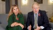 Boris Johnson and Carrie Symonds thank NHS
