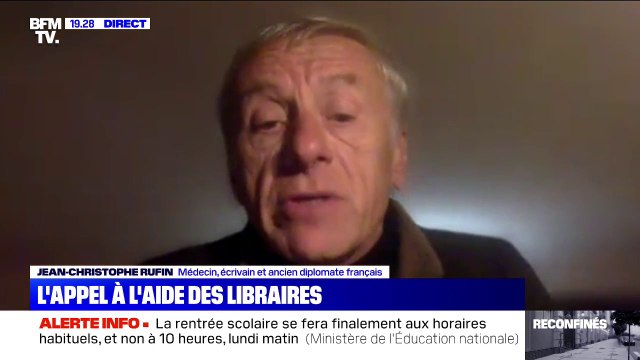 Fermeture des librairies: pour Jean-Christophe Rufin, il y a un entêtement incompréhensible de la part du gouvernement