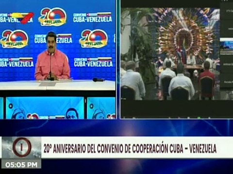 Venezuela y Cuba celebran 20 años de cooperación y Hermandad