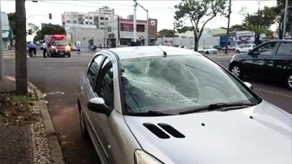 Adolescente de 16 anos fica ferido em colisão na Av. Brasil