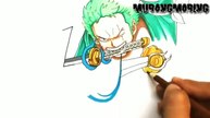 Drawing Zoro characters from the word ZORO