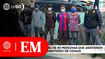 PNP intervino a 40 personas en el cementerio municipal de Comas | Edición Mediodía