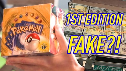 FAKE $375K Pokemon 1ST EDITION Box Opening