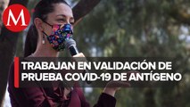 Buscan validar prueba de antígeno; en una hora da resultados de covid-19: Sheinbaum