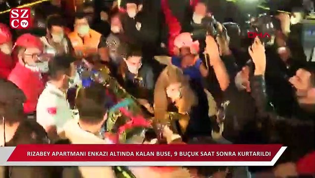 Buse 9 buçuk saatin ardından enkaz altından çıkarıldı