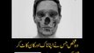 The person who cut his nose and ears to make his face look like skull. Details in the video