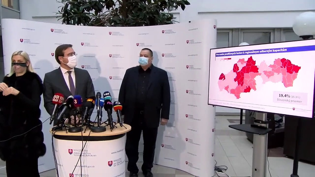 Brifing ministra zdravotnictva SR Mareka Krajciho