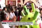 Una multa de 300 soles recibirán asistentes a fiestas por Halloween y Día de la Canción Criolla