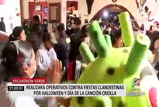 Una multa de 300 soles recibirán asistentes a fiestas por Halloween y Día de la Canción Criolla