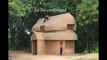 How To Build Amazing Modern Bamboo Mud House With Two Story Bamboo House  arrest