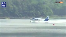 देश के पहले सी-प्लेन ने भरी उड़ान, पीएम नरेंद्र मोदी ने किया पहला सफर
