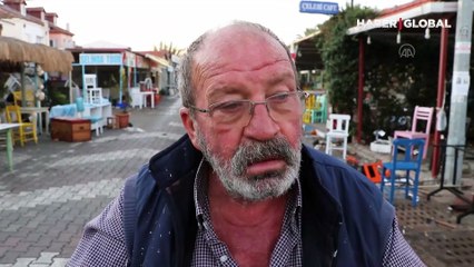 Depremin merkez üssü havadan görüntülendi: "Bir baktım koca denizde su yok"