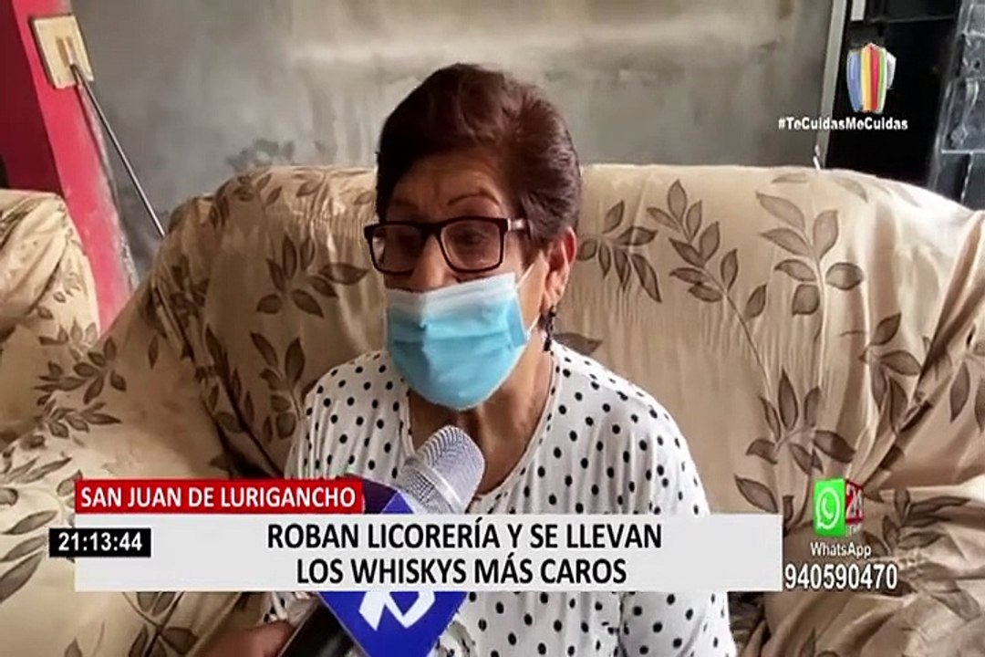 SJL: ladrones se llevan cajas de licor valorizadas en 6 mil soles y 700 soles en efectivo