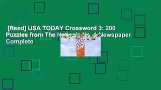 [Read] USA TODAY Crossword 3: 200 Puzzles from The Nation's No. 1 Newspaper Complete