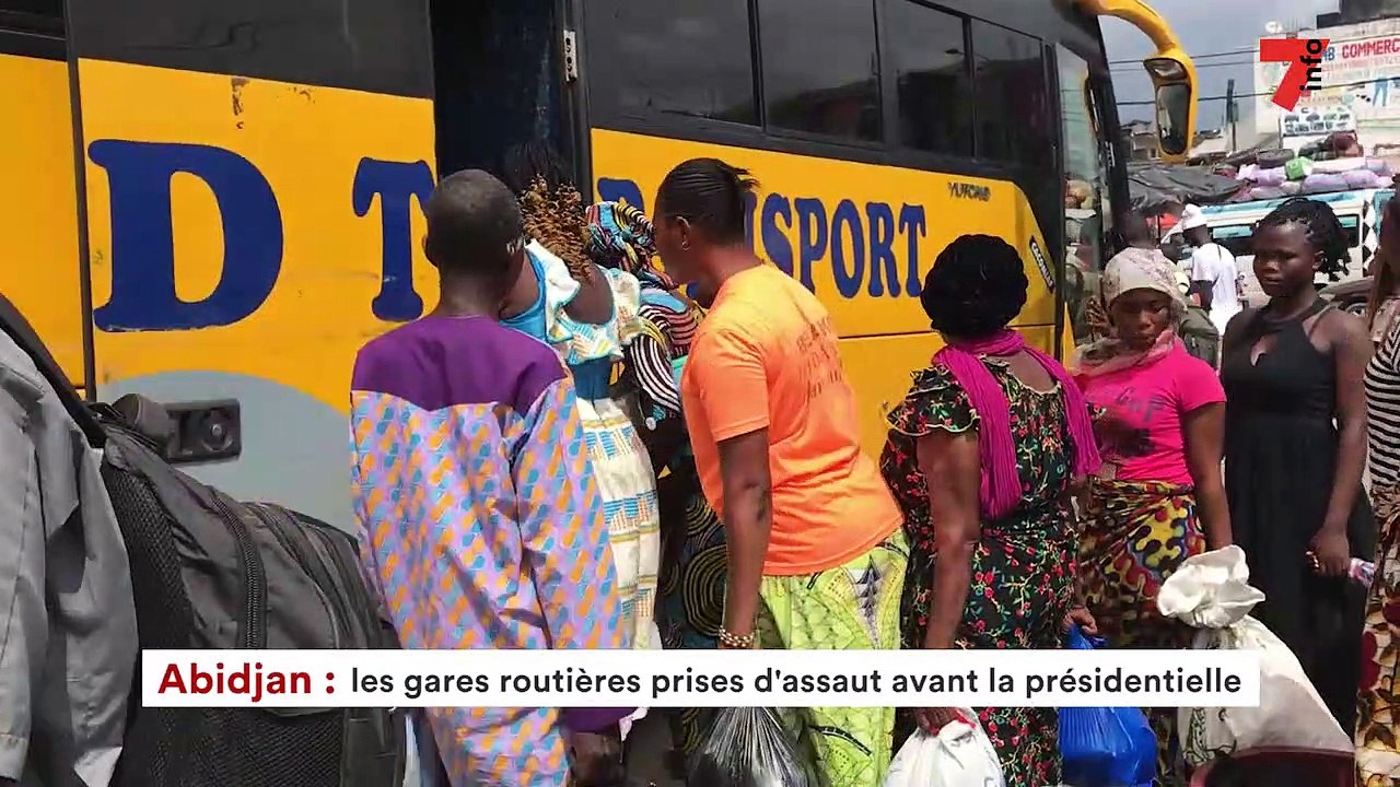 Abidjan : les gares routières prises d’assaut avant la présidentielle
