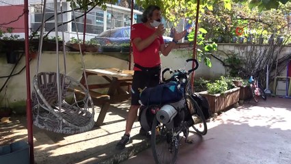 Bisikletiyle Türkiye turuna çıktı