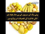 Nutrition and Benefits of Yellow Vegetables and Fruits. Details in the Video