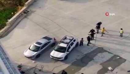 Kocası saldırıya uğradı, eşi çaresizlik içinde o anları kaydetti