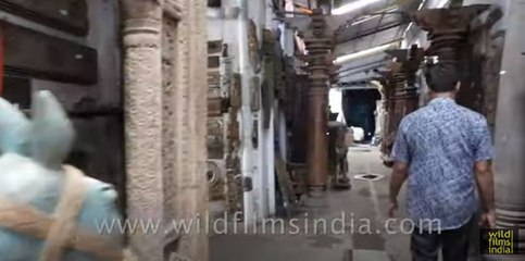 Antique furniture for sale at Jew Town in Kochi, Kerala