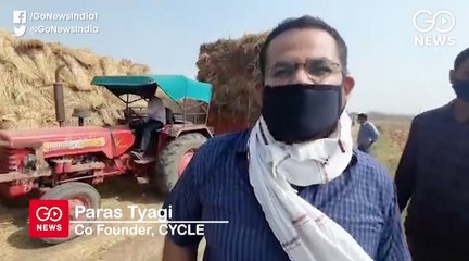 पराली से निपटने के कई उपाय, नज़फगढ़ के पारस त्यागी चारे के लिए इकट्ठा कर रहे पराली