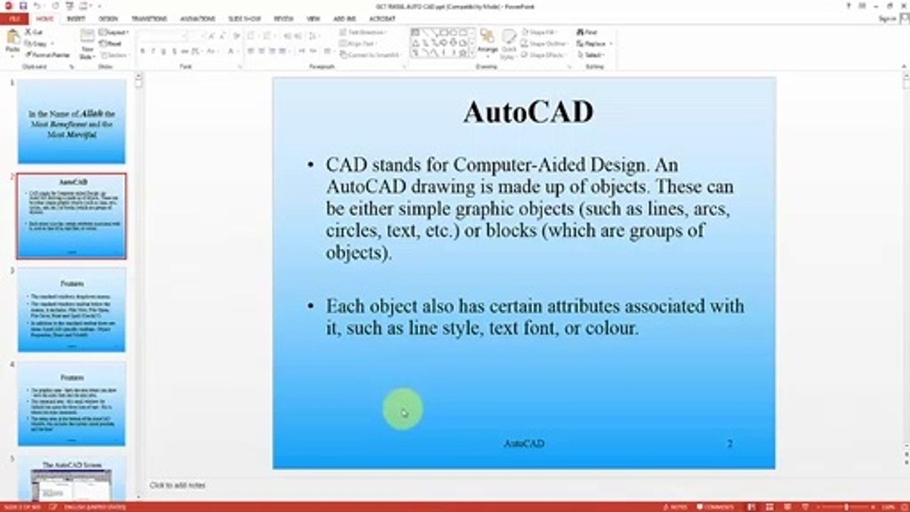Free download Complete training of AutoCAD 2d, 3d & Material Render in English