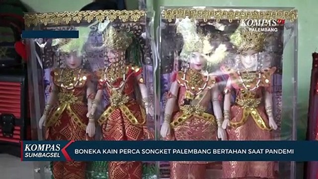 Boneka Kain Perca Songket Palembang Bertahan Saat Pandemi