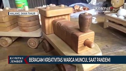 Tetap Kreatif Saat Pandemi, Warga Ciptakan Mainan Kayu dan Selai Jeruk