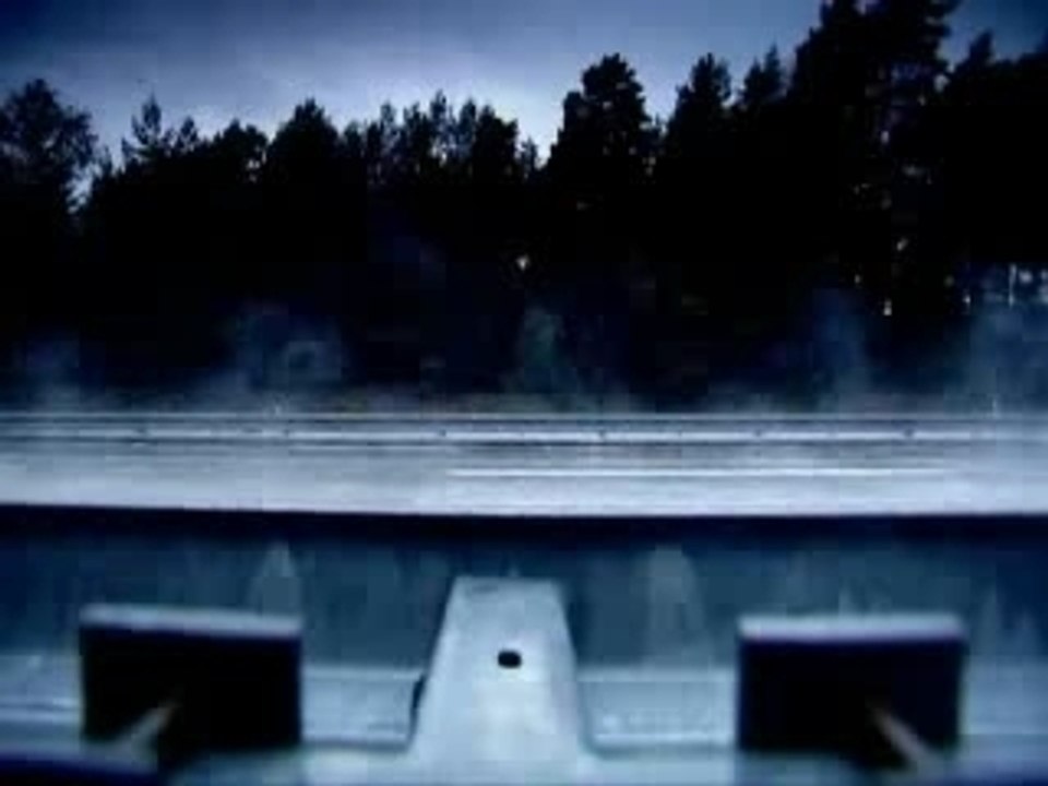 Bugatti Veyron at top speed.