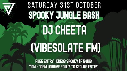 Spooky Jungle Bash: DJ Cheeta