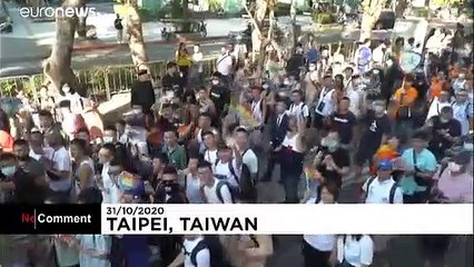 Crowds celebrate Pride in virus-free Taiwan