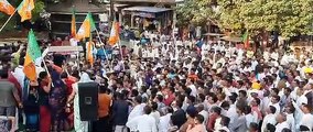 भाजपा प्रत्याशी के पक्ष में सुवासरा में विशाल रैली, ना सोशल डिस्टेंसिंग ना मास्क