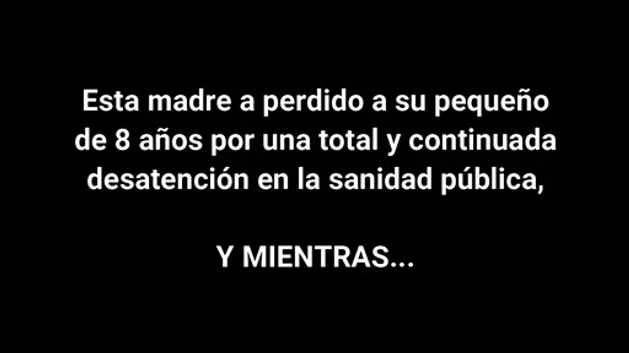 Esta madre a perdido a su hijo de 8 años, por la desatención medica.