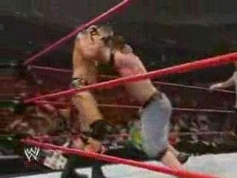 John Cena vs Randy Orton Ref Triple H 1 of 2