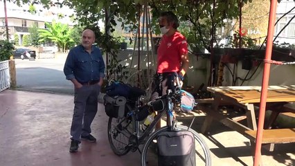 Bisikletiyle Türkiye Turuna Çıktı