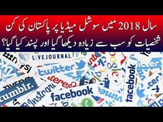 Most Serached And Admired Pakistani Personalities on Social Media in 2018