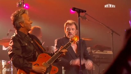 Johnny Hallyday et Brian Setzer "Miss Claudie" Théâtre de Paris 2013