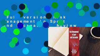 Full version  Risk Management in Sport and Recreation  Review