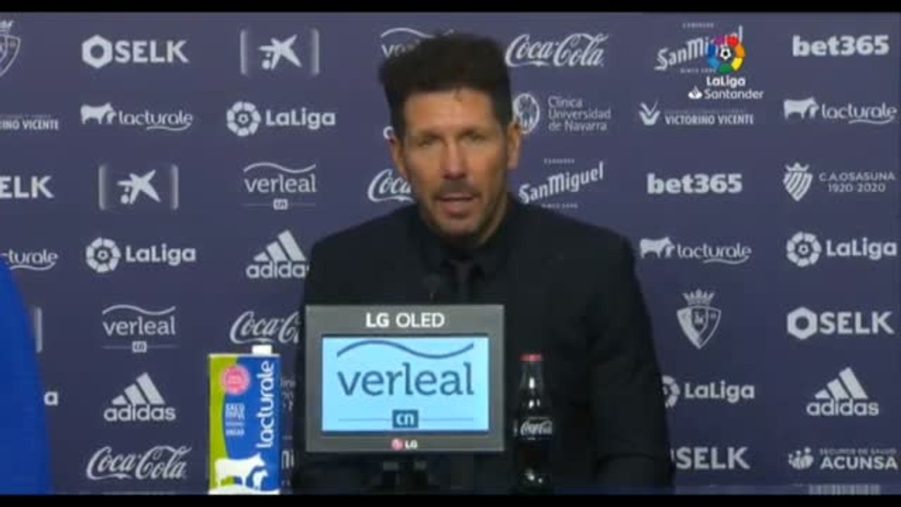 Simeone tras el doblete de Joao: "Siempre ha tenido momentos importantes, ahora tiene regularidad"