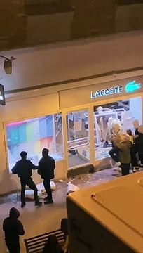 Asalto a una tienda durante las protestas en Logroño